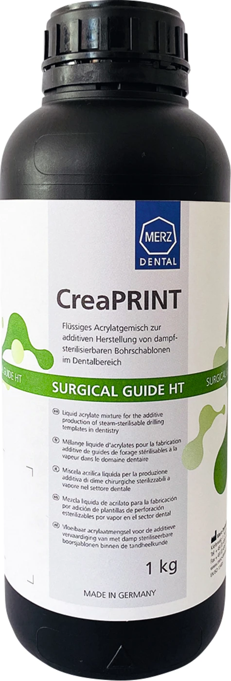 CreaPRINT Surgical guide HT Flasche 1 kg 385 nm, spring-green