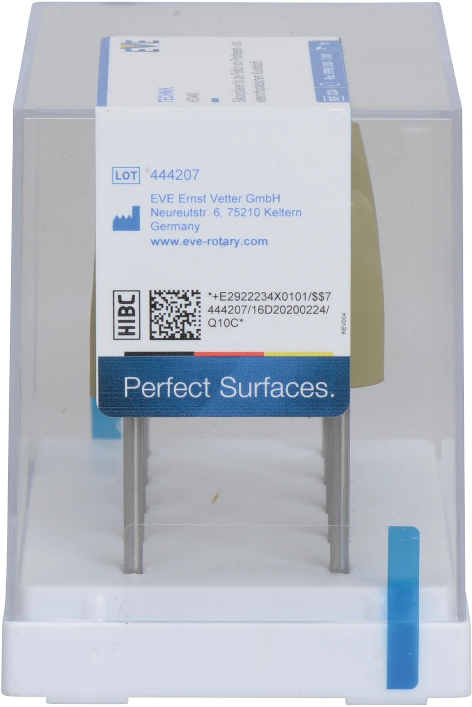 EVE TECHNIK Packung 10 Stück beige fein, HP, Figur Granate, 10 x 24 mm