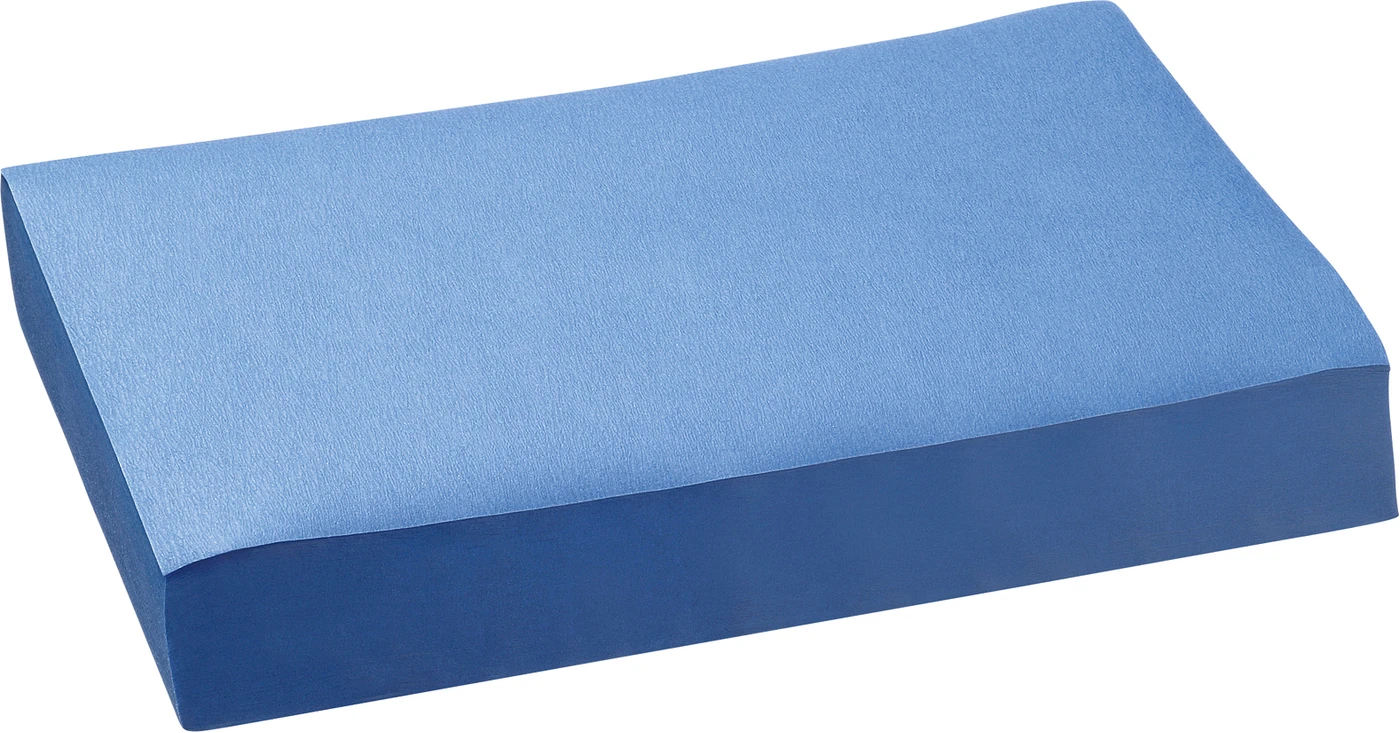 Dental Tray-Einlagen Karton 10 x 250 Stück 18 x 28 cm, med blau