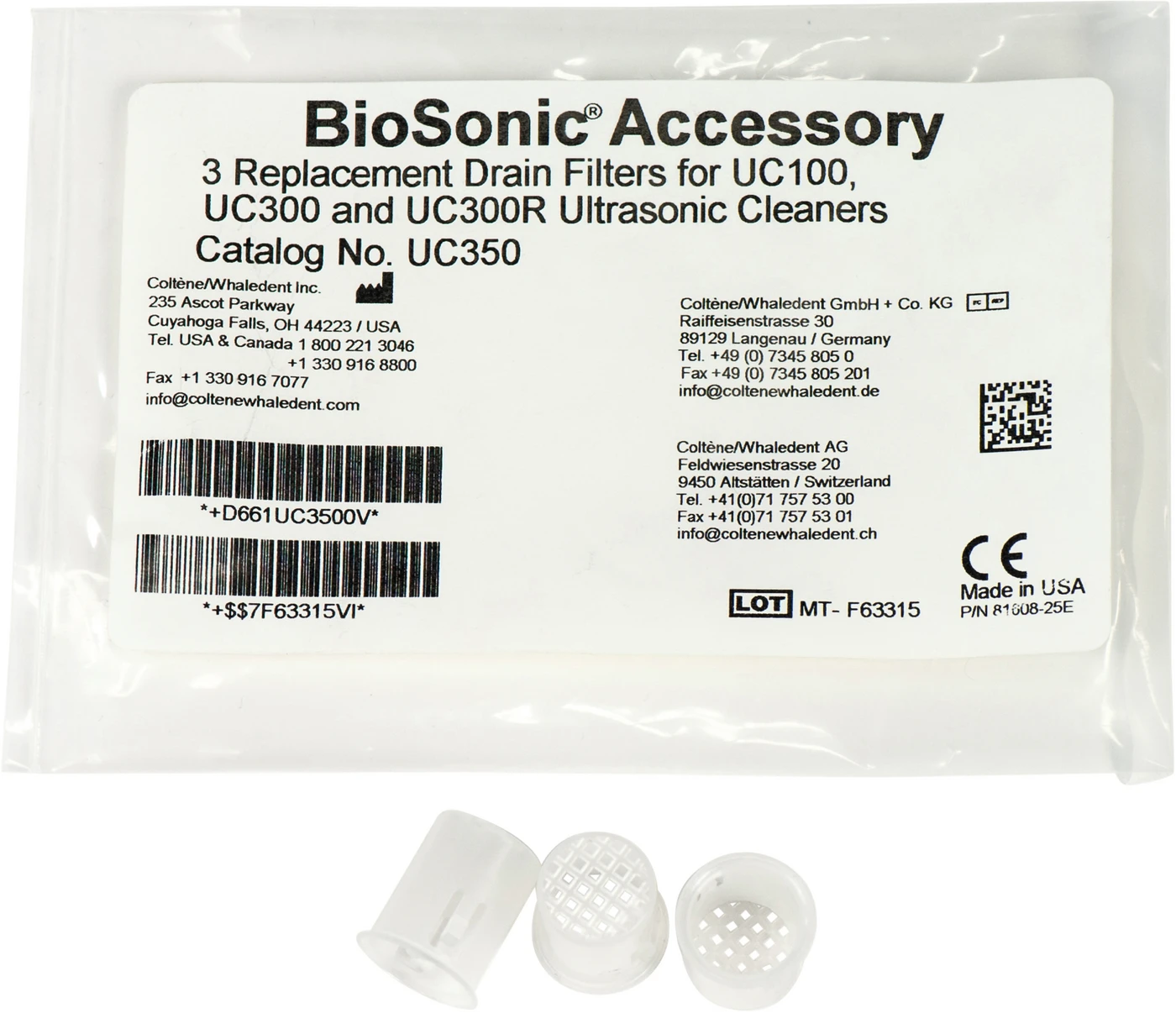 BioSonic®  Ersatzfilter Packung 3 Stück