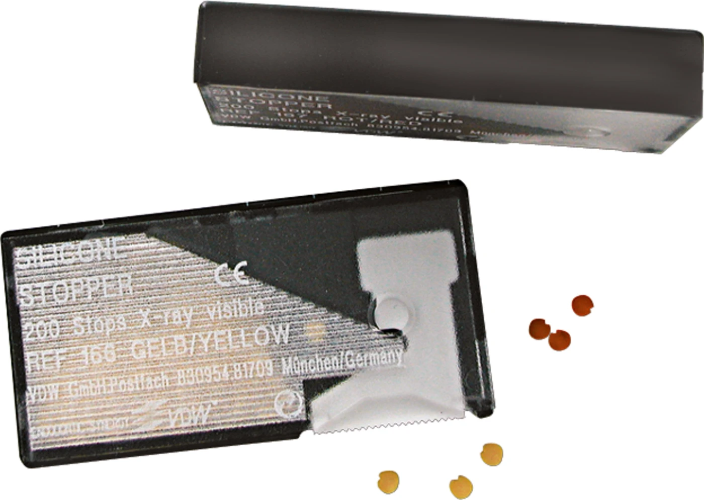 SILIKON STOPPER Packung 100 Stück blau