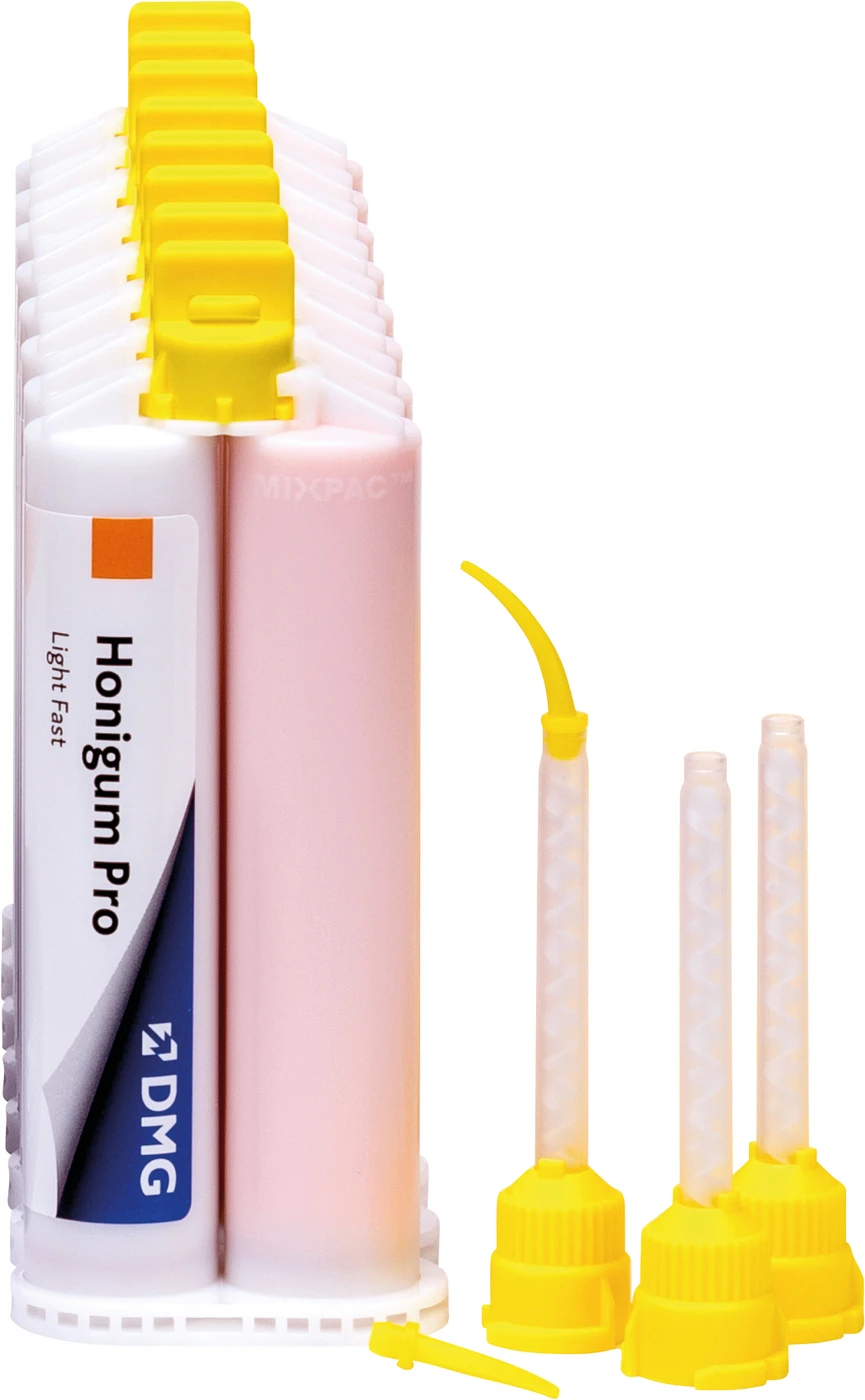 Honigum Pro Light Vorteilspackung 8 x 50 ml Doppelkartusche Fast, Zubehör