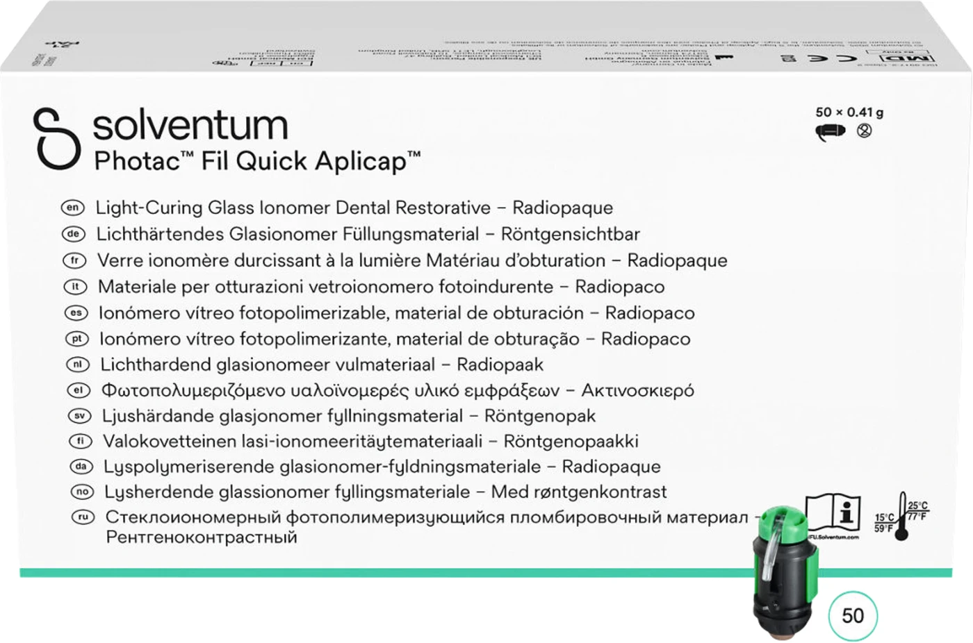 Solventum™ Photac™ Fil Quick Aplicap™ Packung 50 Kapseln A3