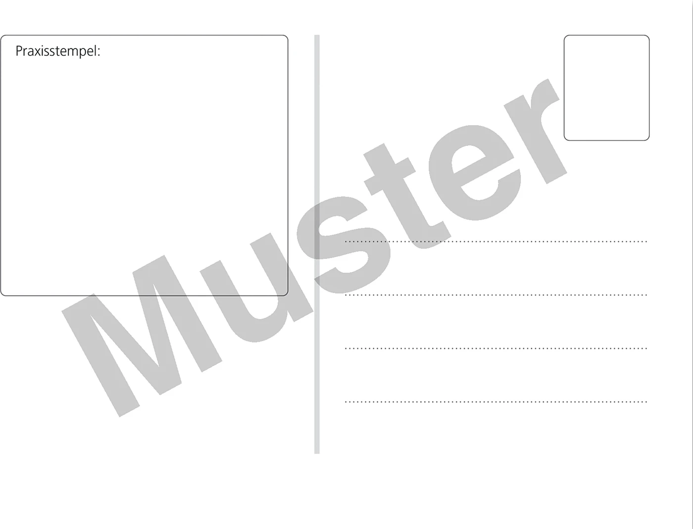 Recall-Erinnerungspostkarte Packung 100 Stück