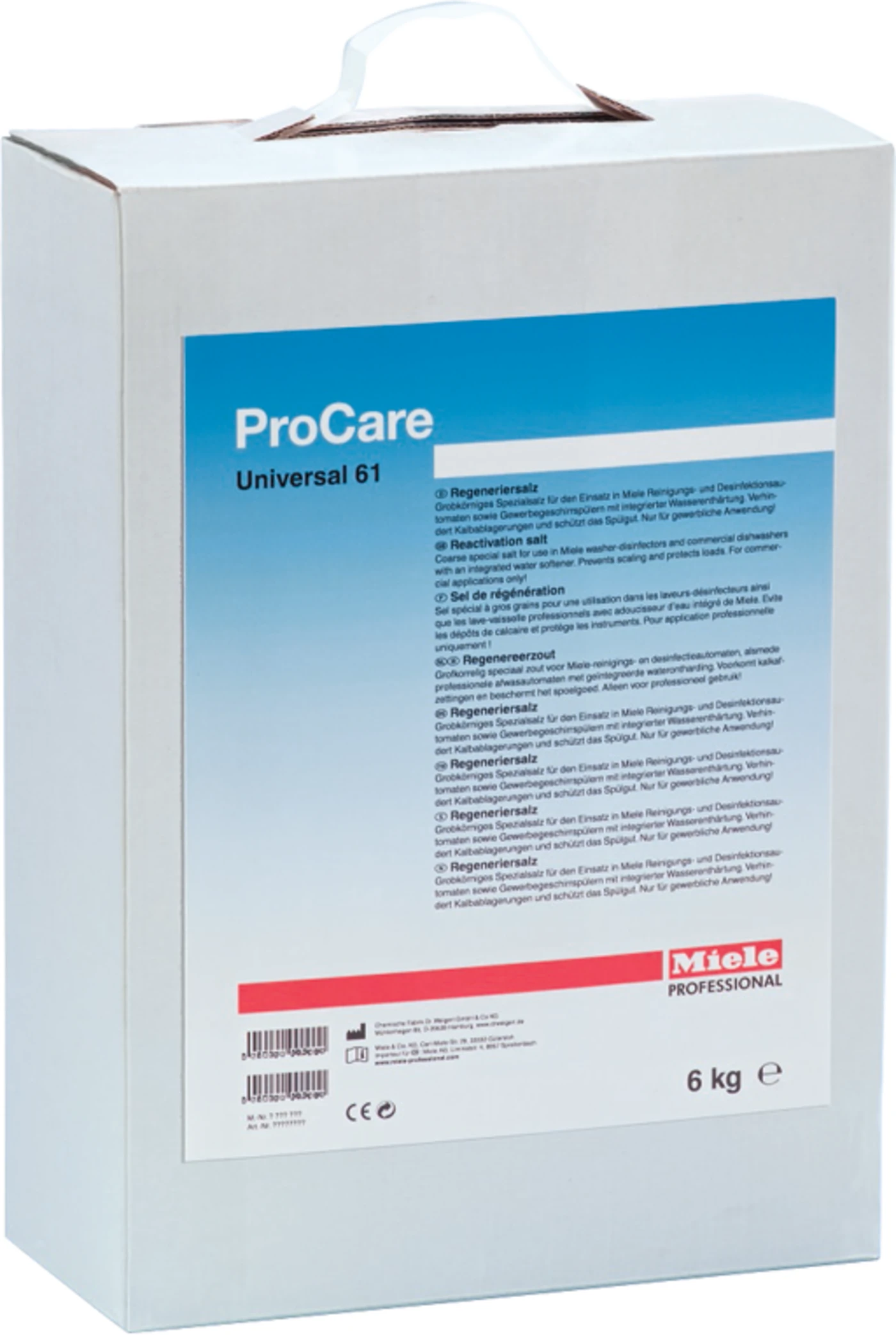 ProCare Universal 61 Regeneriersalz Packung 3 x 2 kg