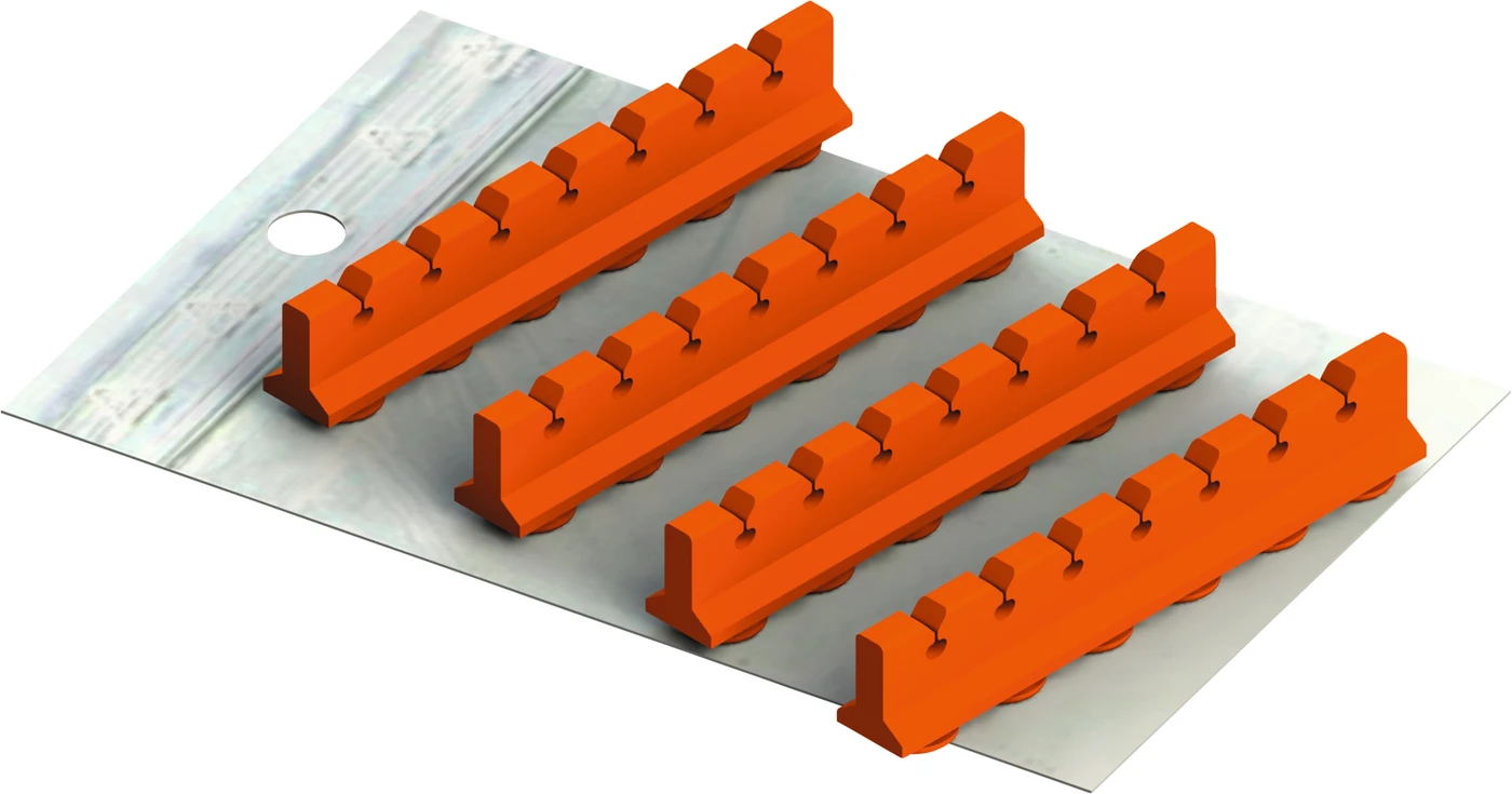 Galaxy Silicone Refill Set Silikoneinsätze für Kassette 18 x 10, orange