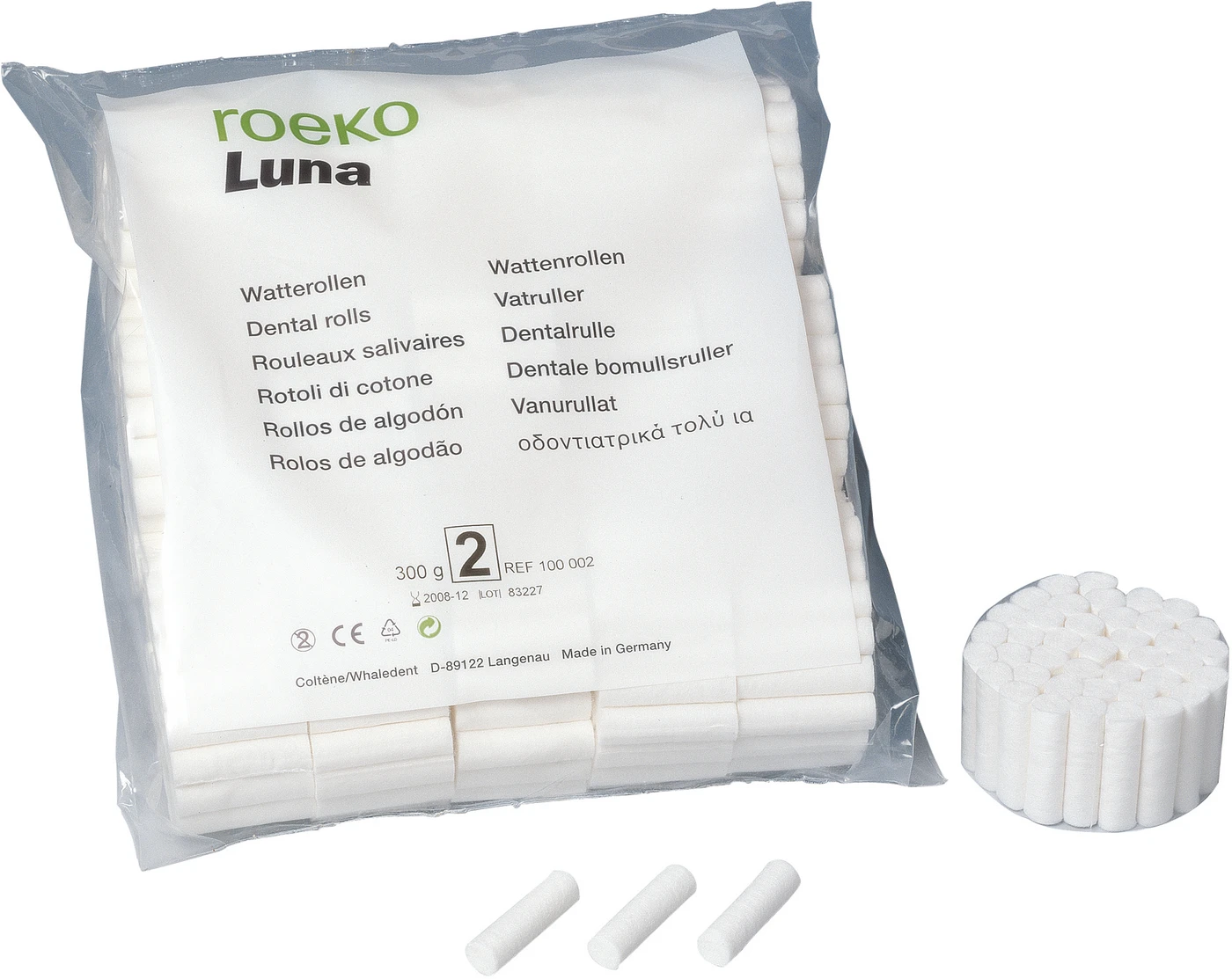 ROEKO Luna Watterollen Beutel 300 g Größe 1