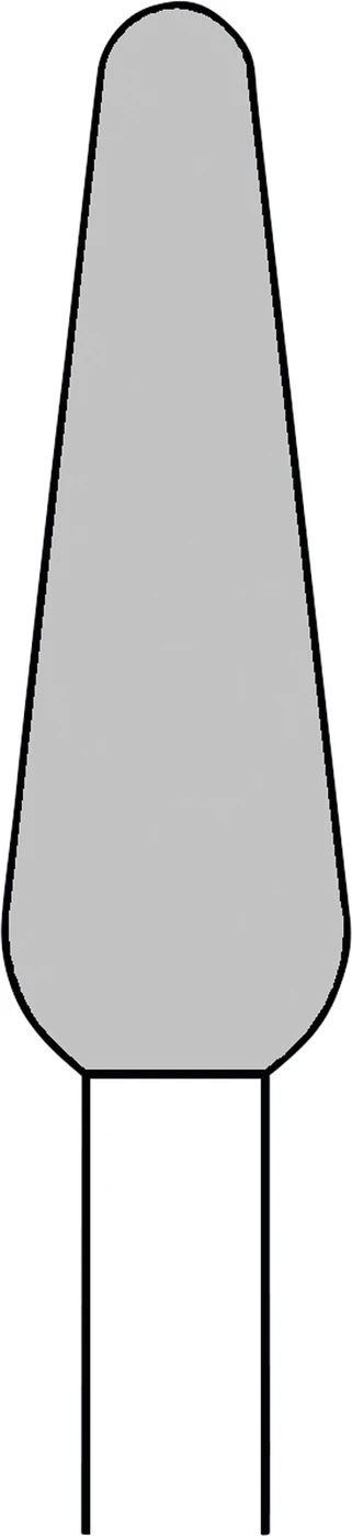 Fräser H 79 Packung 6 Stück, HP, Figur 266, 14 mm, ISO 045