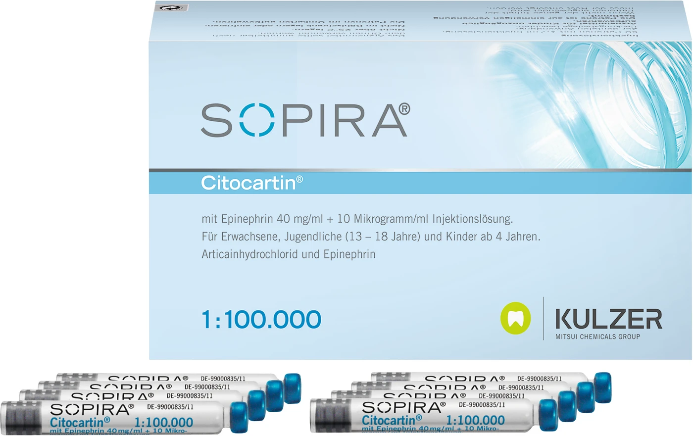 SOPIRA® Citocartin® Packung 50 x 1,7 ml 1:100.000