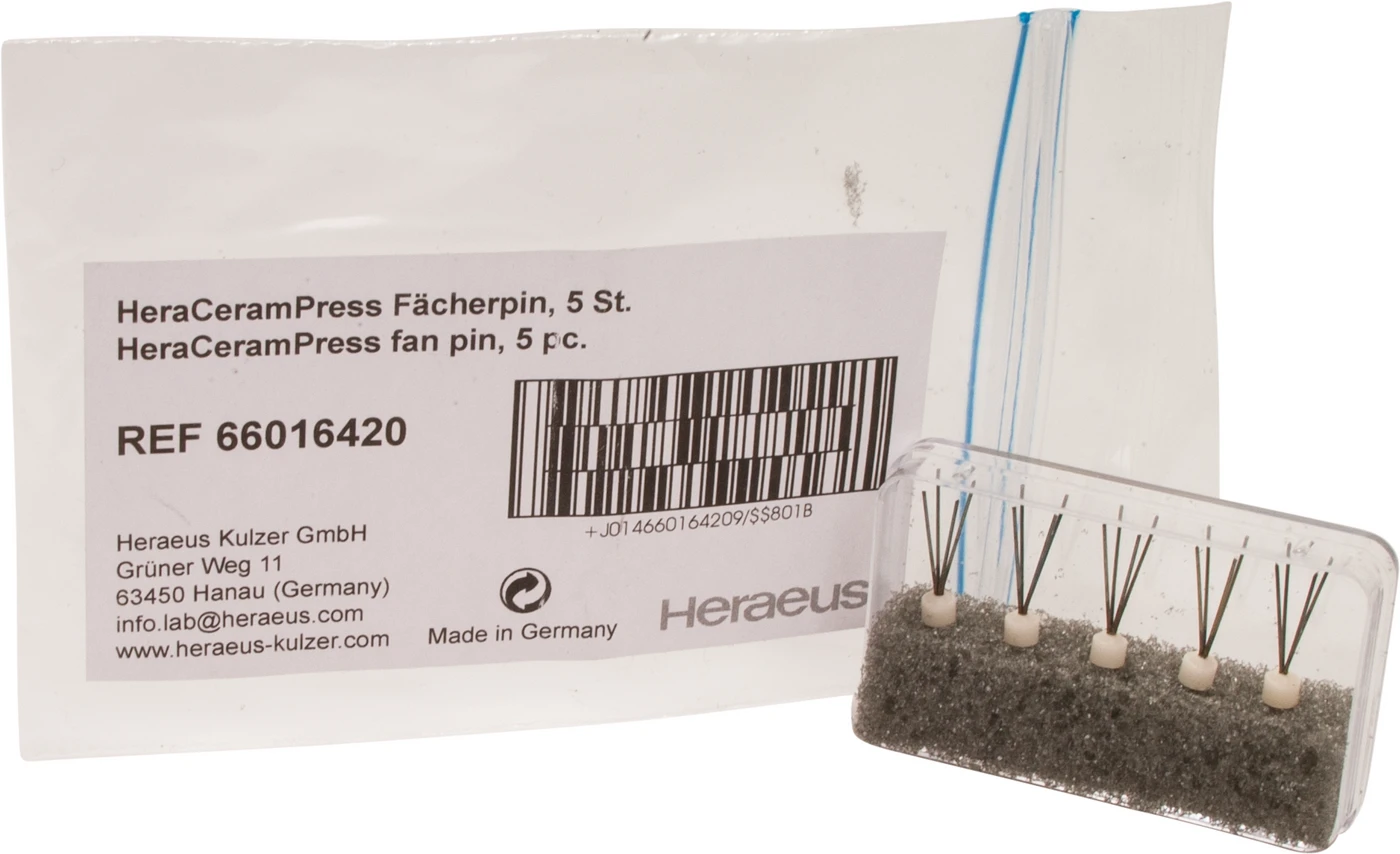 HeraCeram® Press Fächerpin Packung 5 Stück