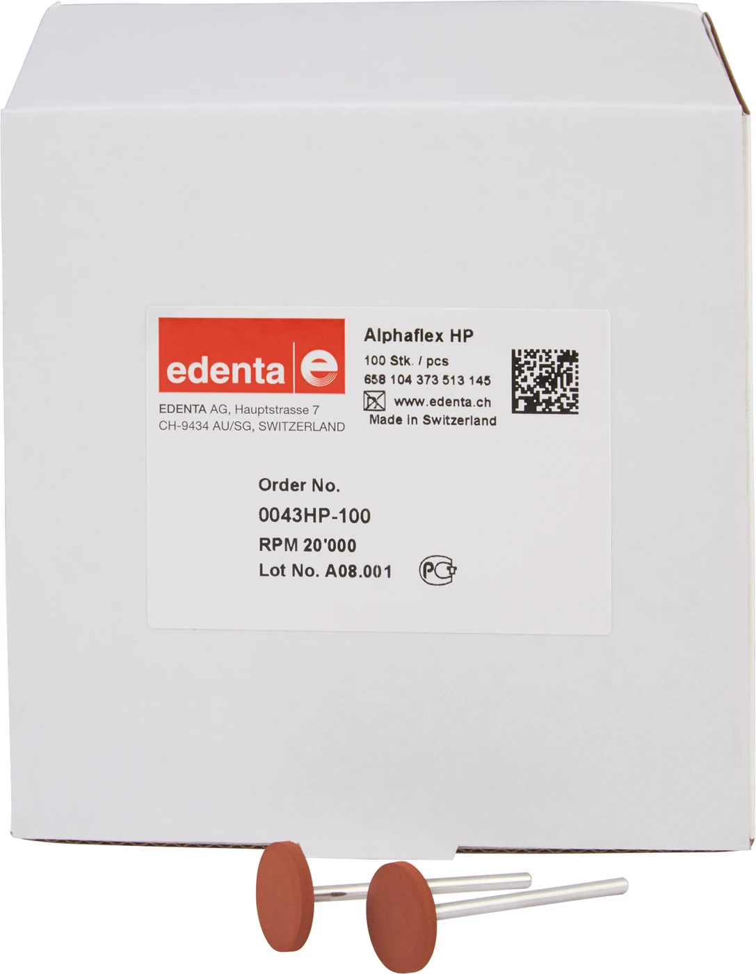 Alphaflex Packung 100 Stück braun, HP, Figur 373, 2 mm, ISO 150