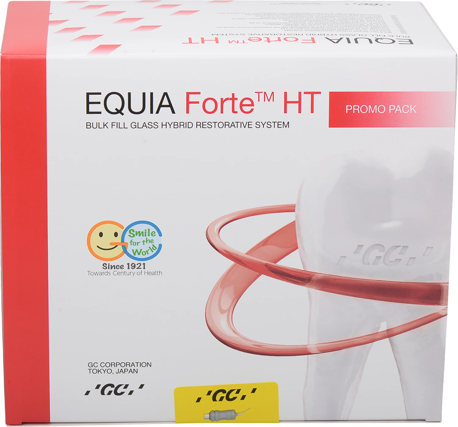 GC EQUIA Forte™ HT Promopackung 100 Kapseln A2, 4 ml FlipCap Coat